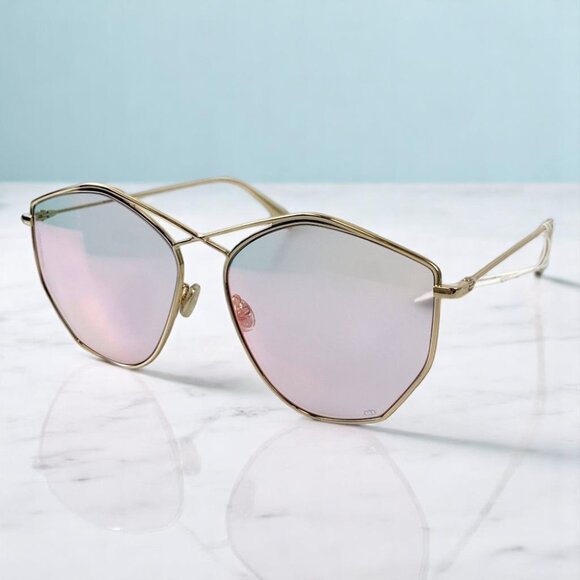 NIB Dior Diorstellaire4 Gold Sunglasses